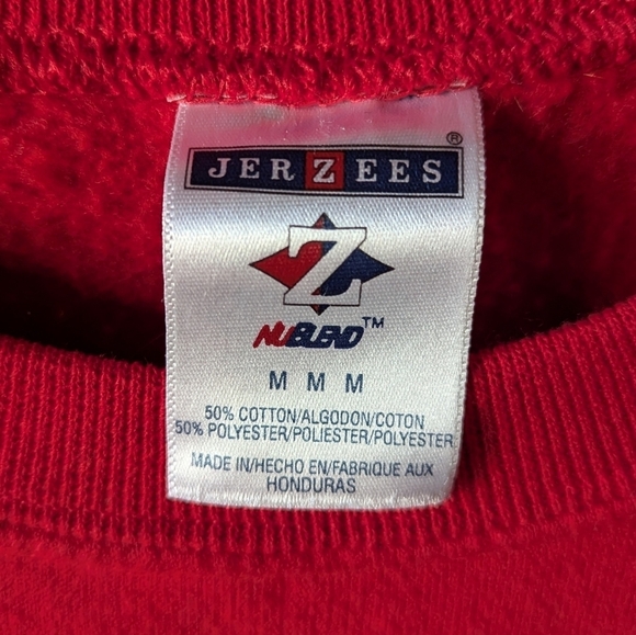 VTG 90s Y2K Holiday Christmas Kitty Cat Sweatshirt Size Medium - Picture 4 of 8